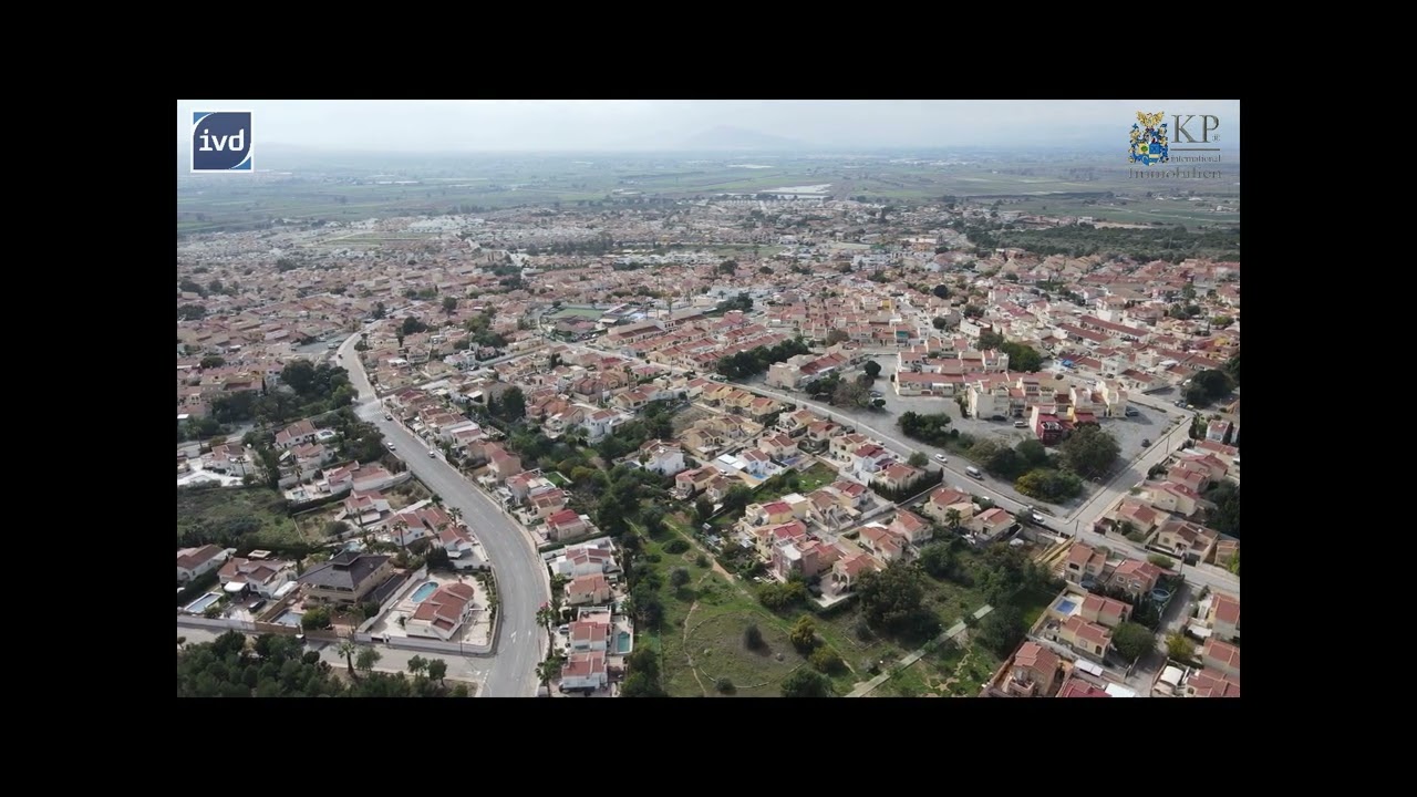 Drohnenflug über San Fulgencio, Urbanisation La Marina, Alicante, Costa Blanca, Spanien