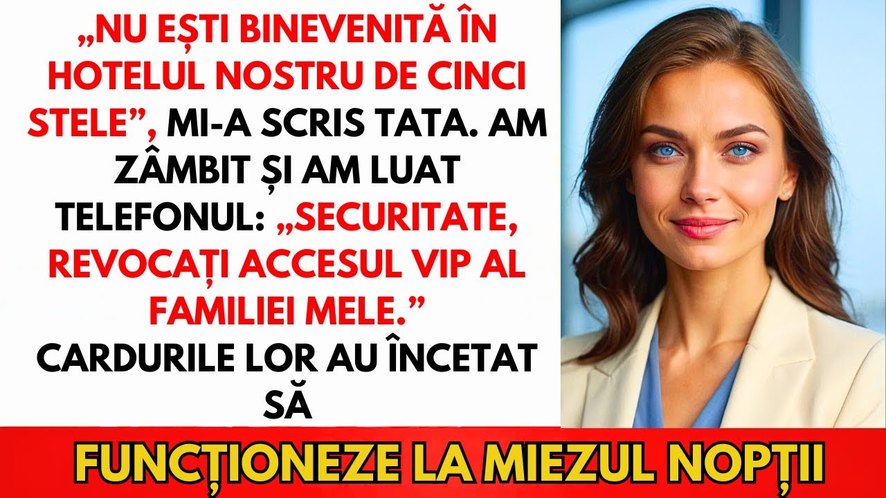 Părinții M-Au Interzis În Hotelul Lor — Fără Să Știe Că Eu Dețin Lanțul