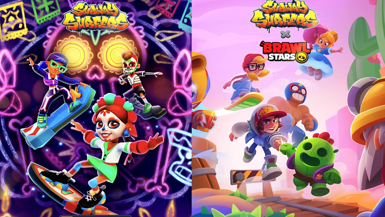 Subway Surfers Mexico 2025 VS Subway Surfers x Brawl Stars 2025 Gameplay