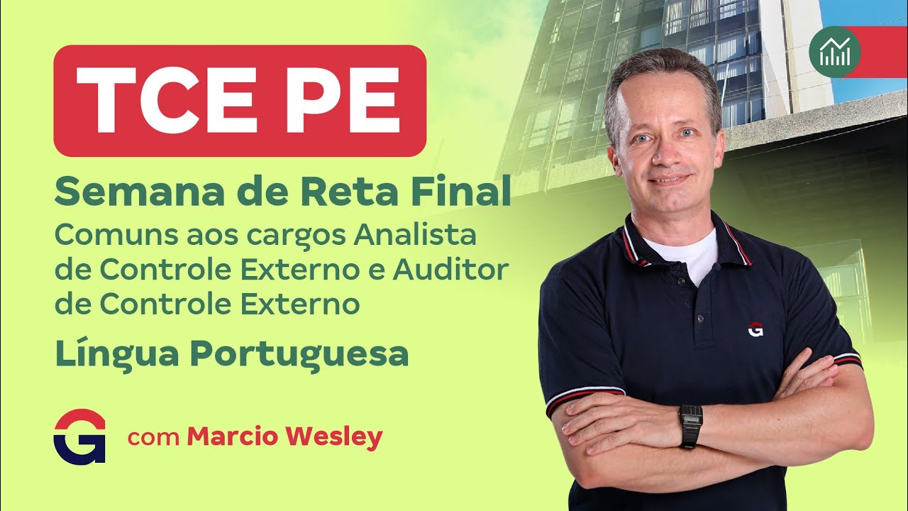 Concurso TCE PE | Semana de Reta Final | Língua Portuguesa