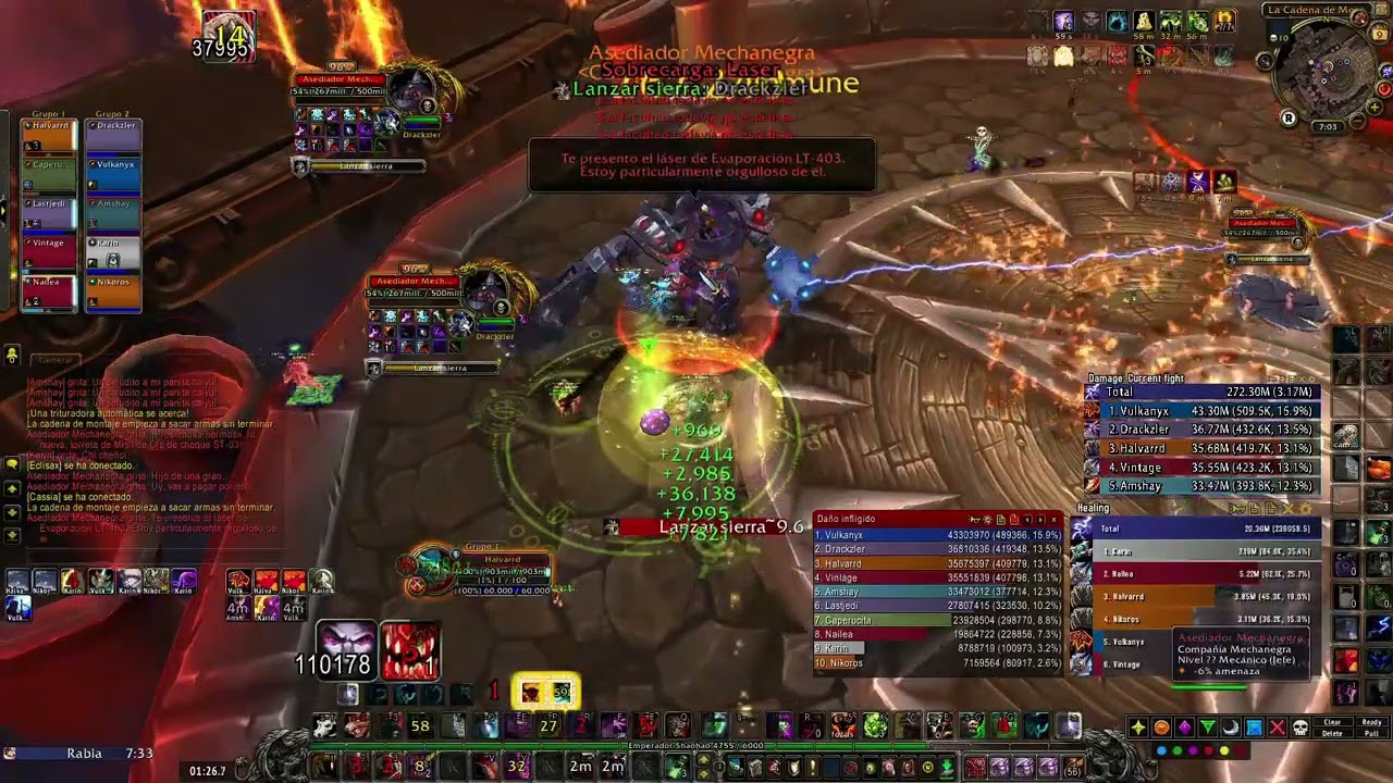 Asediador Mechanegra 10 Heroico Druida tank -Mistblade WoW