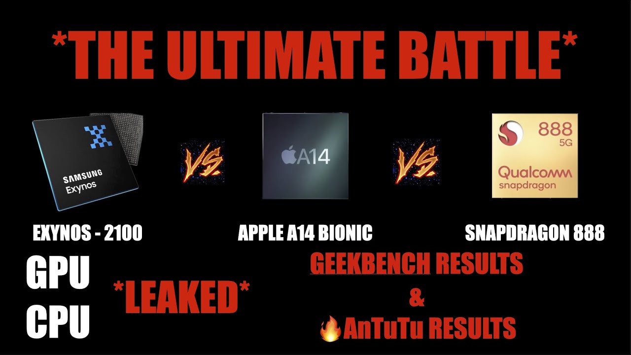 Exynos 2100 vs Apple A14 vs Snapdragon 888 🔥🔥🔥