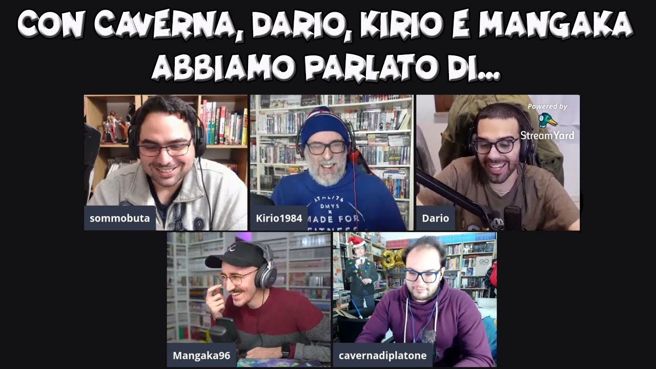 Con CAVERNADIPLATONE, DARIO MOCCIA, KIRIO e MANGAKA96 abbiamo parlato di