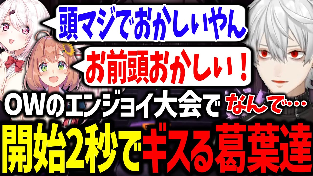 エンジョイ大会中なのにチームメイトにディスられまくる葛葉が面白すぎたｗｗｗ【にじさんじ/切り抜き/ow/にじさんじOW杯】
