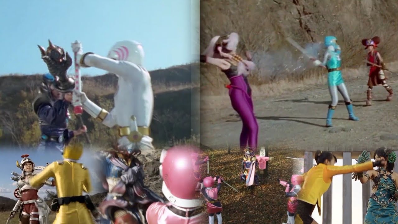 Female Rangers vs Female Villains SS The Final Fight Scenes Recopilation