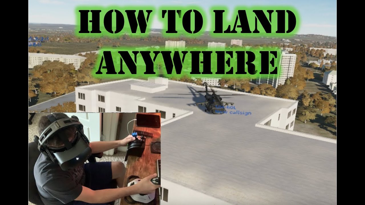 Real Blackhawk Instructor Pilot Lands Like a BOSS in VR - DCS 3090ti HP Reverb G2