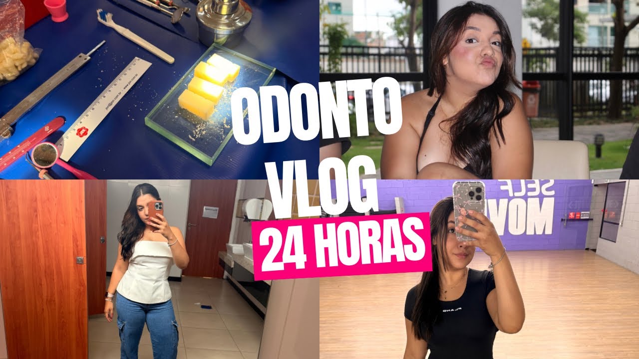 ODONTO VLOG 24h, treino, aula de escultura dental e massagem modeladora. 