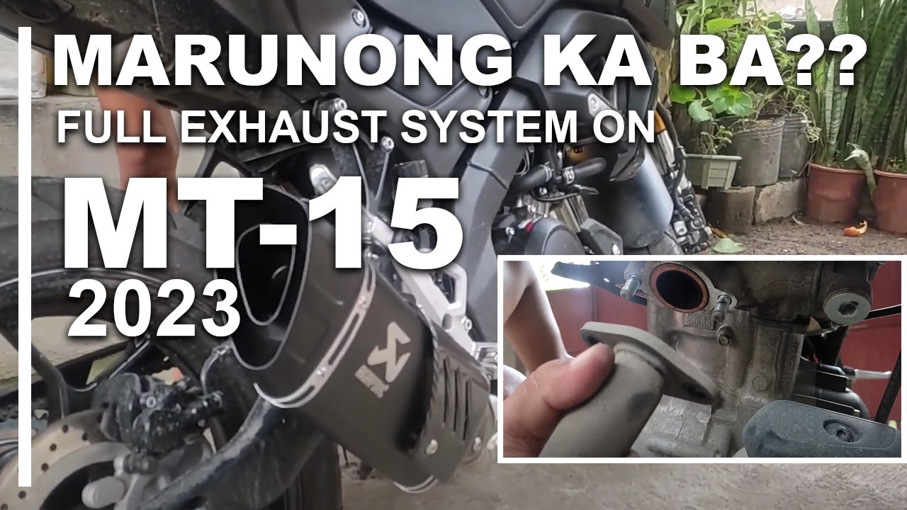 HOW TO INSTALL FULL EXHAUST SYSTEM ON YAMAHA MT-15