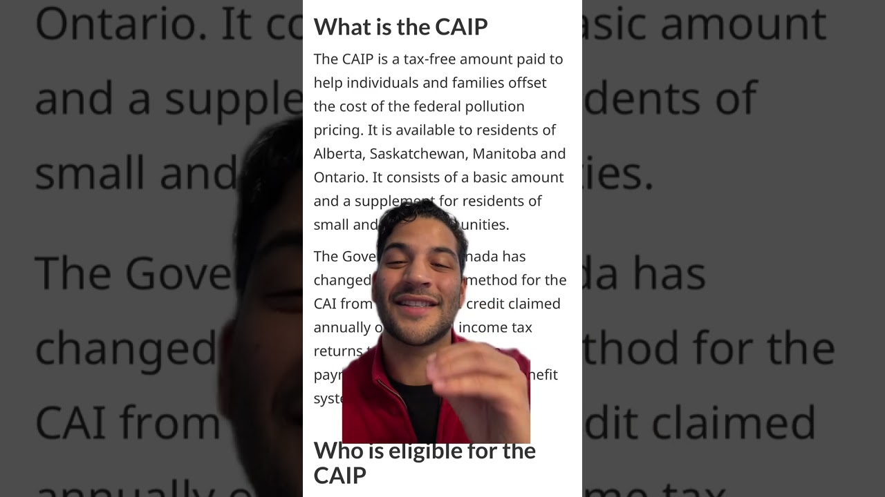 What is the Climate Action Incentive Payment? #canada