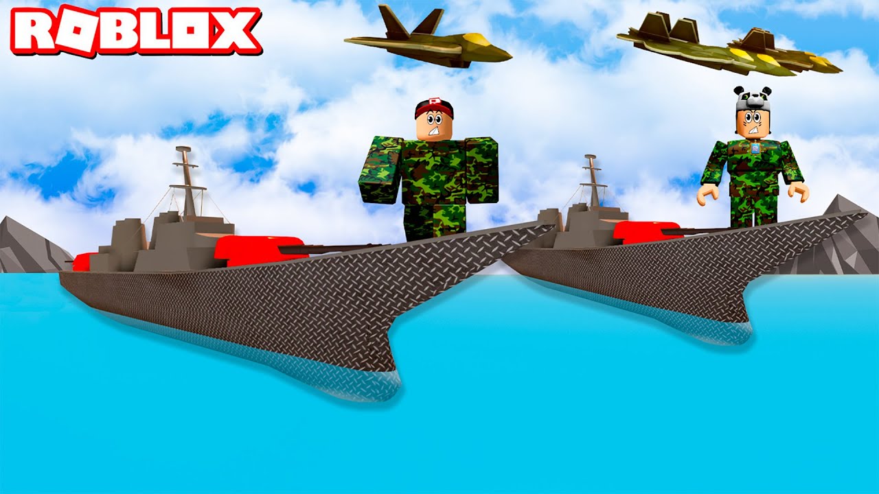 Güçlü Bir Savaş Gemisi Yap ve Ortayı Ele Geçir!! - Panda ile Roblox NAVAL WARFARE TYCOON