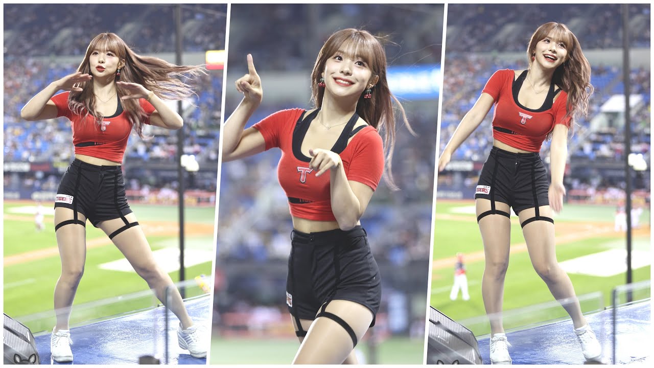 4K)이다혜 치어리더 직캠 '응원 리액션 모음' @프로야구(기아타이거즈)/221004/By 쵸리(Chori)
