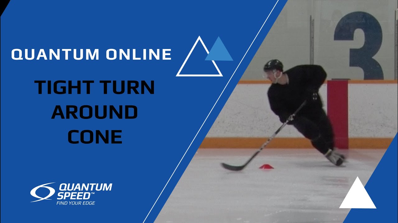 Tight Turns Around Cones | Foundational Skating Skills for Hockey and Ringette | Quantum Speed