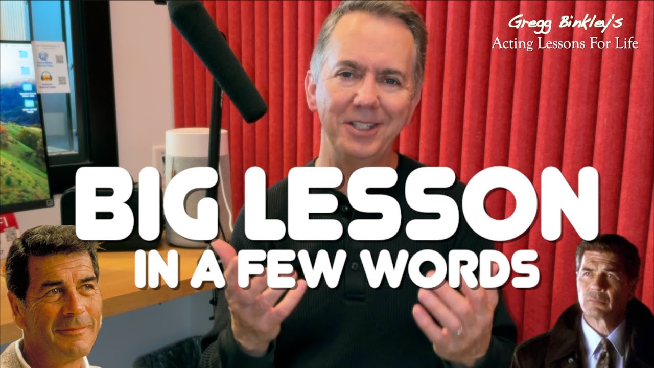 Simple Acting Lesson! Robert Forster | Gregg Binkley