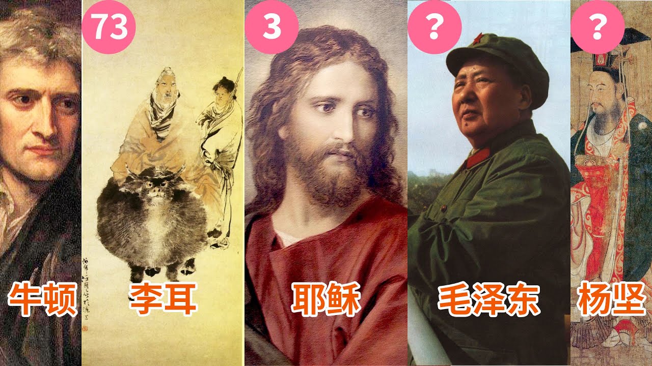 Top 100 最有影响的世界历史100位名人排行榜
