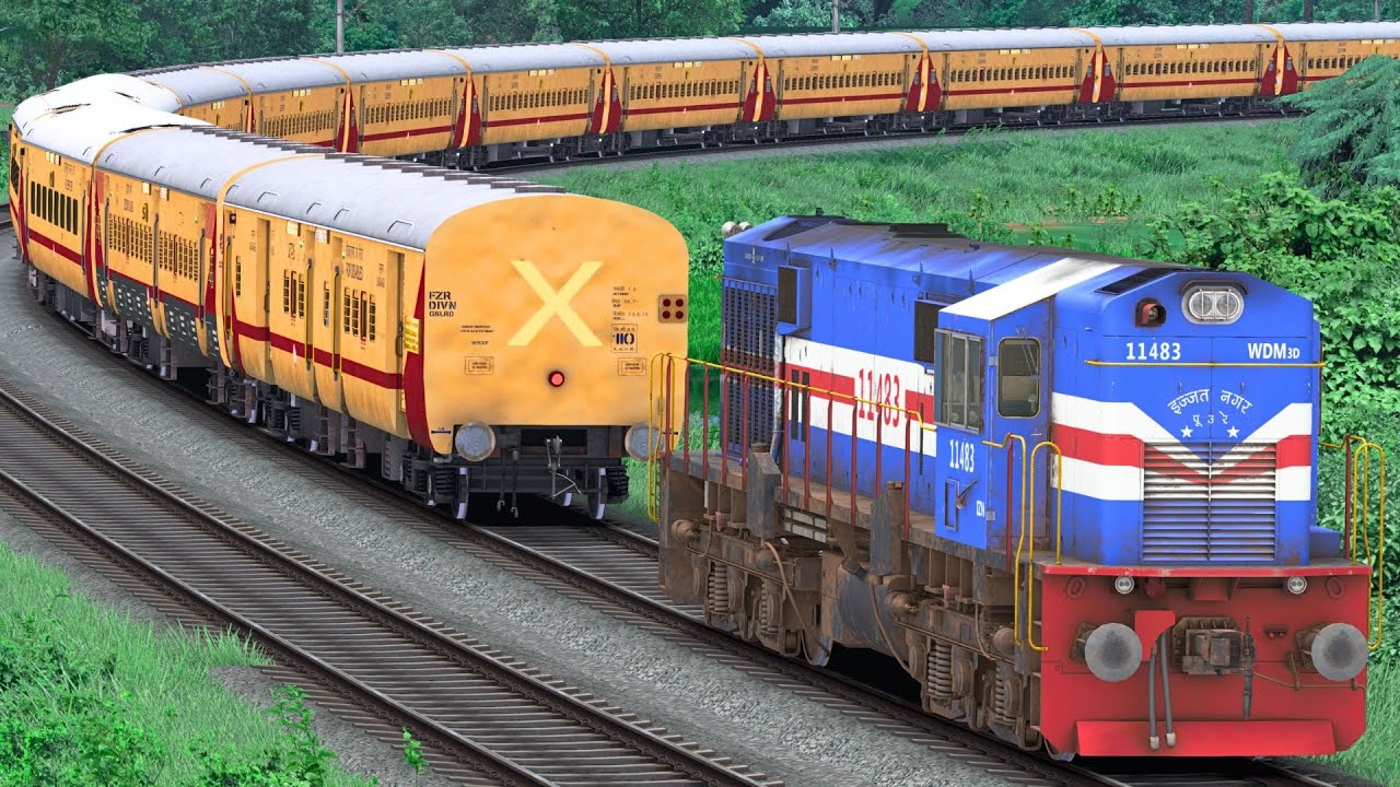 WDM3D SHUNTING UTKRISHT EXPRESS TRAIN | BUMPY RAILROAD | Train Simulator | Railwork | NTG GAMING