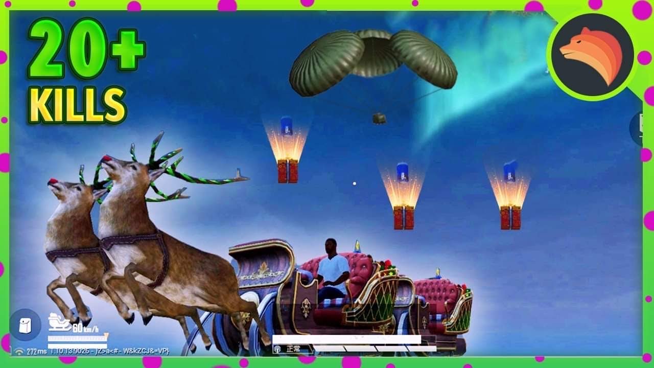 Flying NEW Christmas Sleigh In PUBG MOBILE