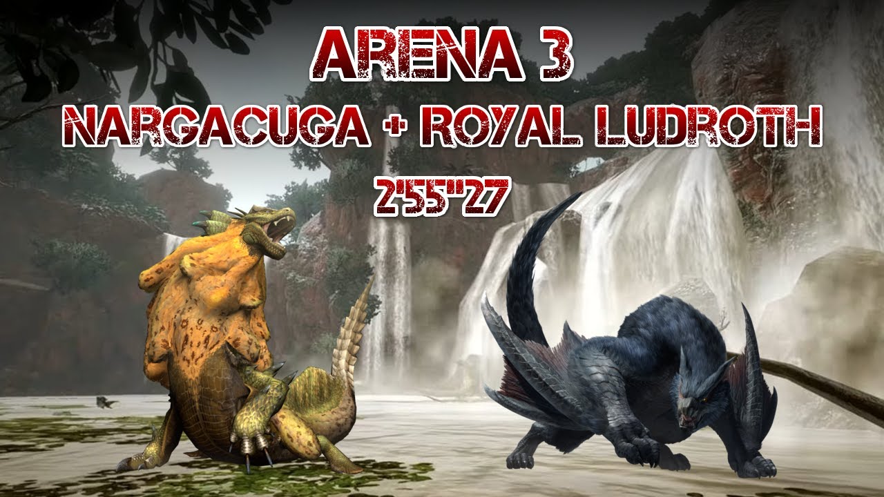 MHRise | Arena 3: Nargacuga and Royal Ludroth | Bow Solo 2'55''27