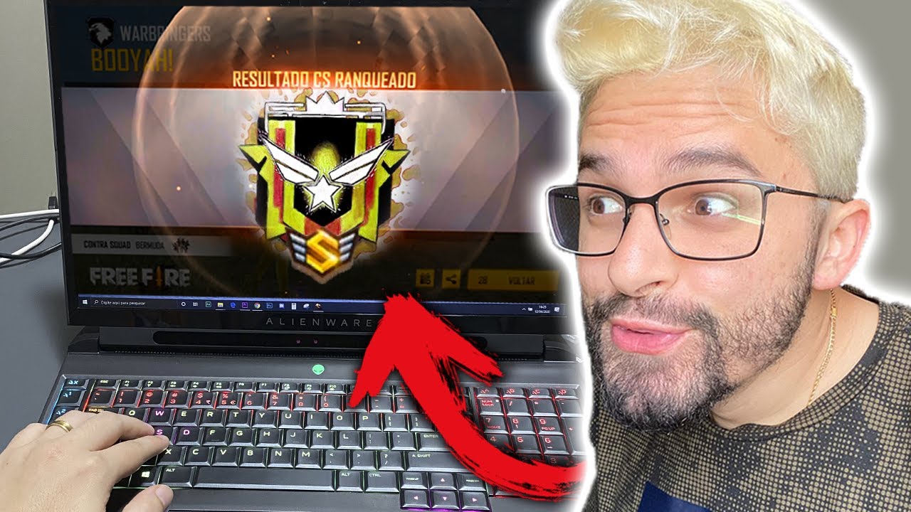 JOGUEI O NOVO MODO CS RANQUEADA NO PC E MOSTREI A NOVA LIGA no FREE FIRE!