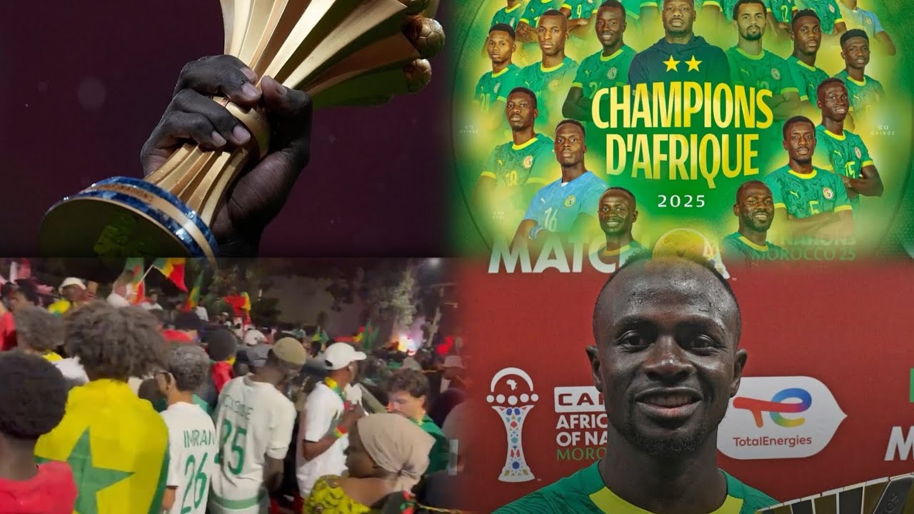 Senegal Champion : Ambiance dans les rues de Dakar après la belle victoire 