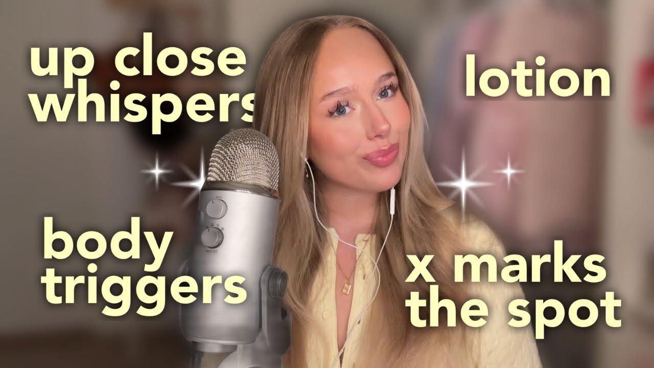 ASMR ALPHABET TRIGGERS PT. 2 | lotion, up close whispering, tapping, scratching, trigger words