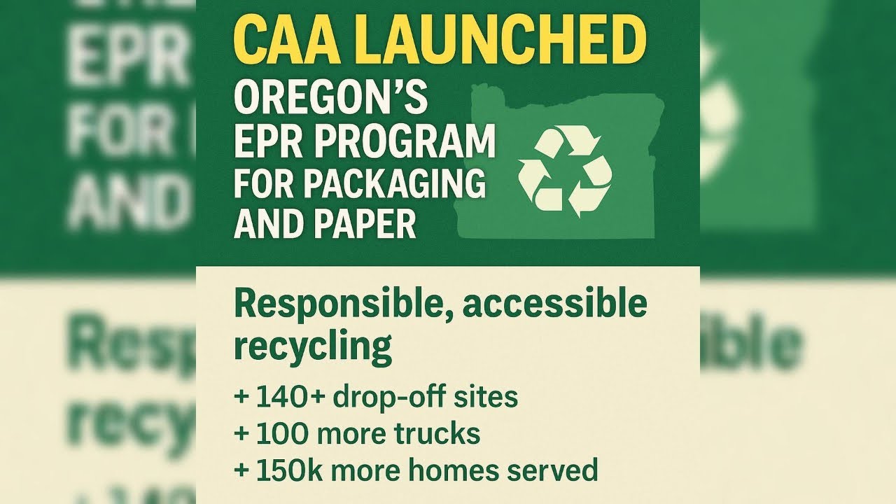 Oregon Launches First Packaging EPR Program in U.S. | #RecyclingMonster