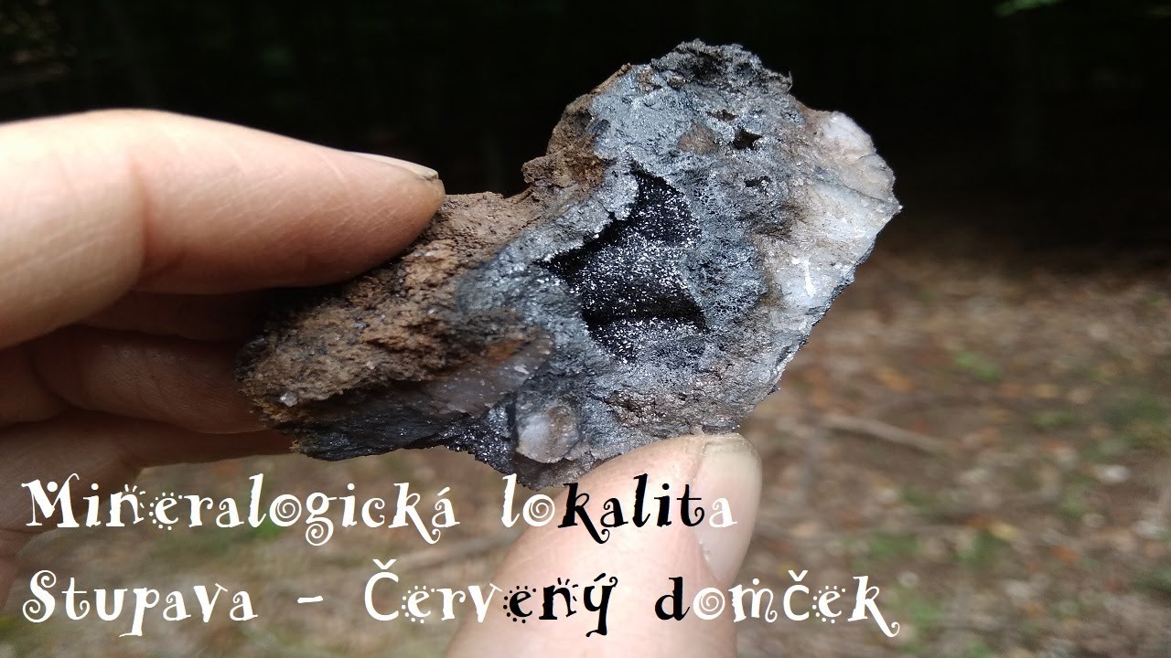 Stupava - Červený domček (2021) (Slovensko / Slovakia). Minerály Slovenska. Pyroluzit.