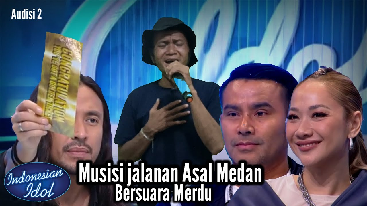 Musisi jalanan Bili limbong asal medan bersuara merdu berhasil memikat juri dan raih golden tiket