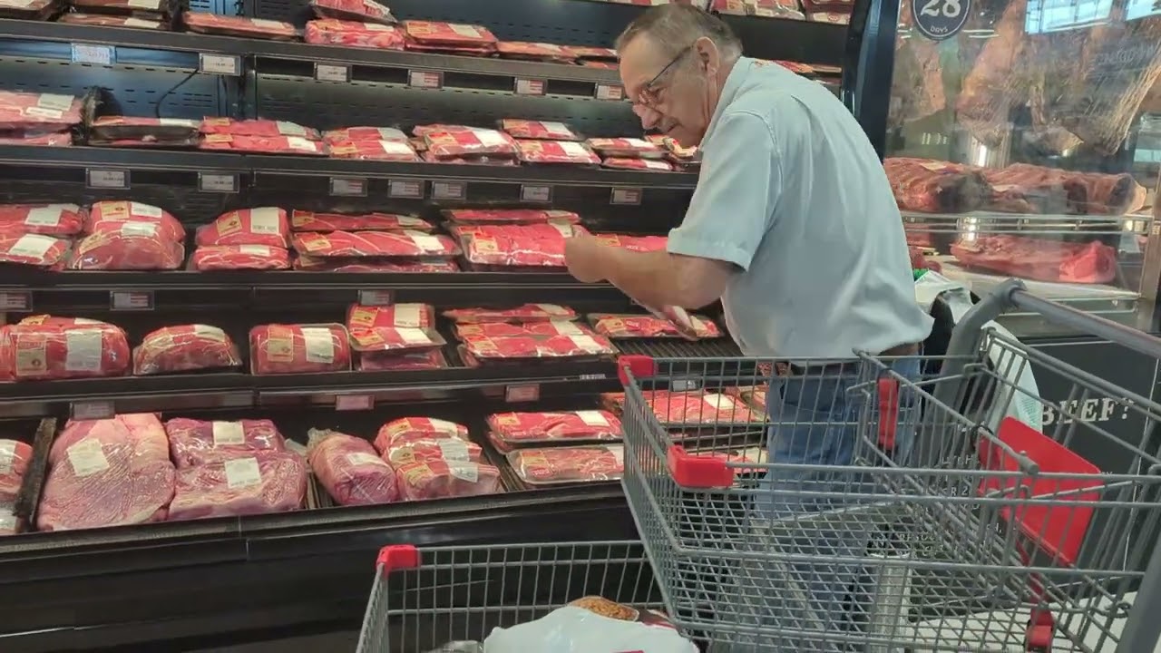He won a 1 minute shopping spree at the local Co-op grocery store. He did great!!