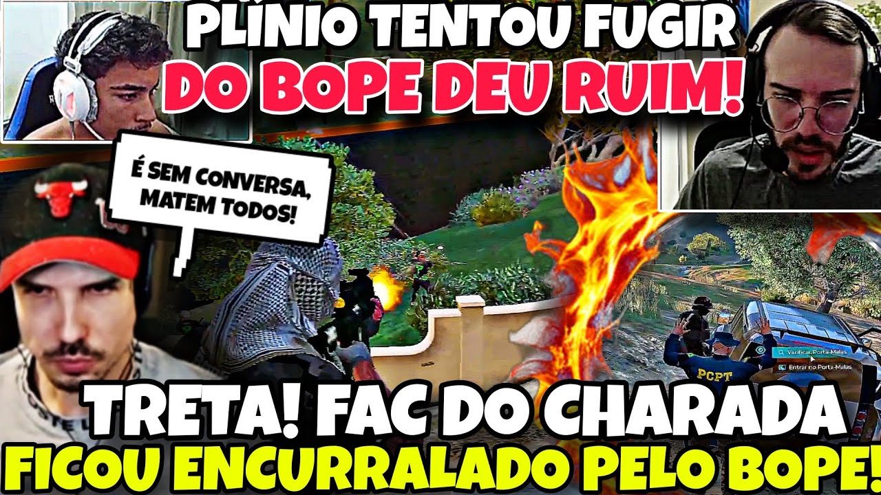 DEU TRETA NA PISTA! FAC DO CHARADA É  ENCURRALADO CONTRA TROCAÇÃO BOPE! DEU RUIM PLÍNIO FOI PEGO?!😬🔥