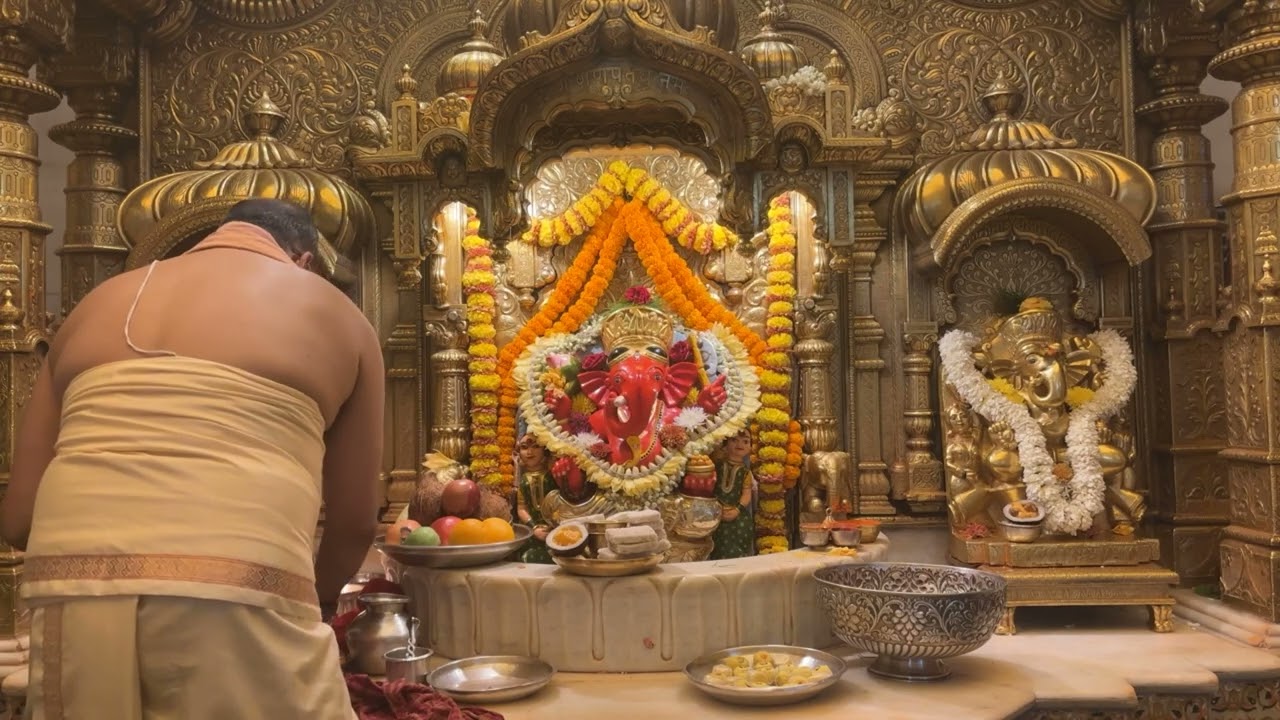 सिद्धिविनायक LIVE सायंकाळची धूप आरती  🙏 गणपती  बाप्पा मोरया 🙏 मंगलमूर्ती मोरया 🌺 16/03/2026