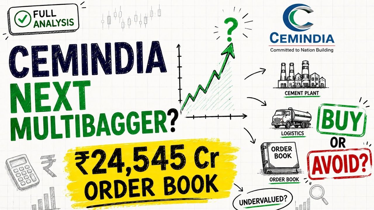 Cemindia  Share Analysis: Next Multibagger? ₹24,545 Cr Order Book!..