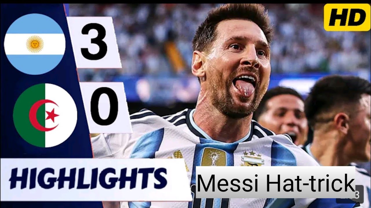 Messi vs Algeria | Hat-Trick in Argentina's World Cup Opener! 🔥🐐 | 3 vs 0