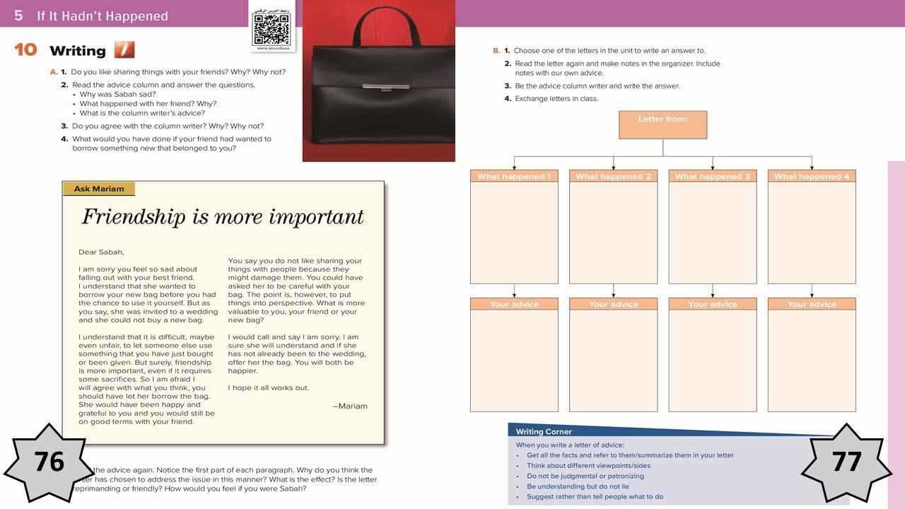 Mega Goal 2 - Unit 5 - Lesson 5 - Writing - Pages 76 - 77