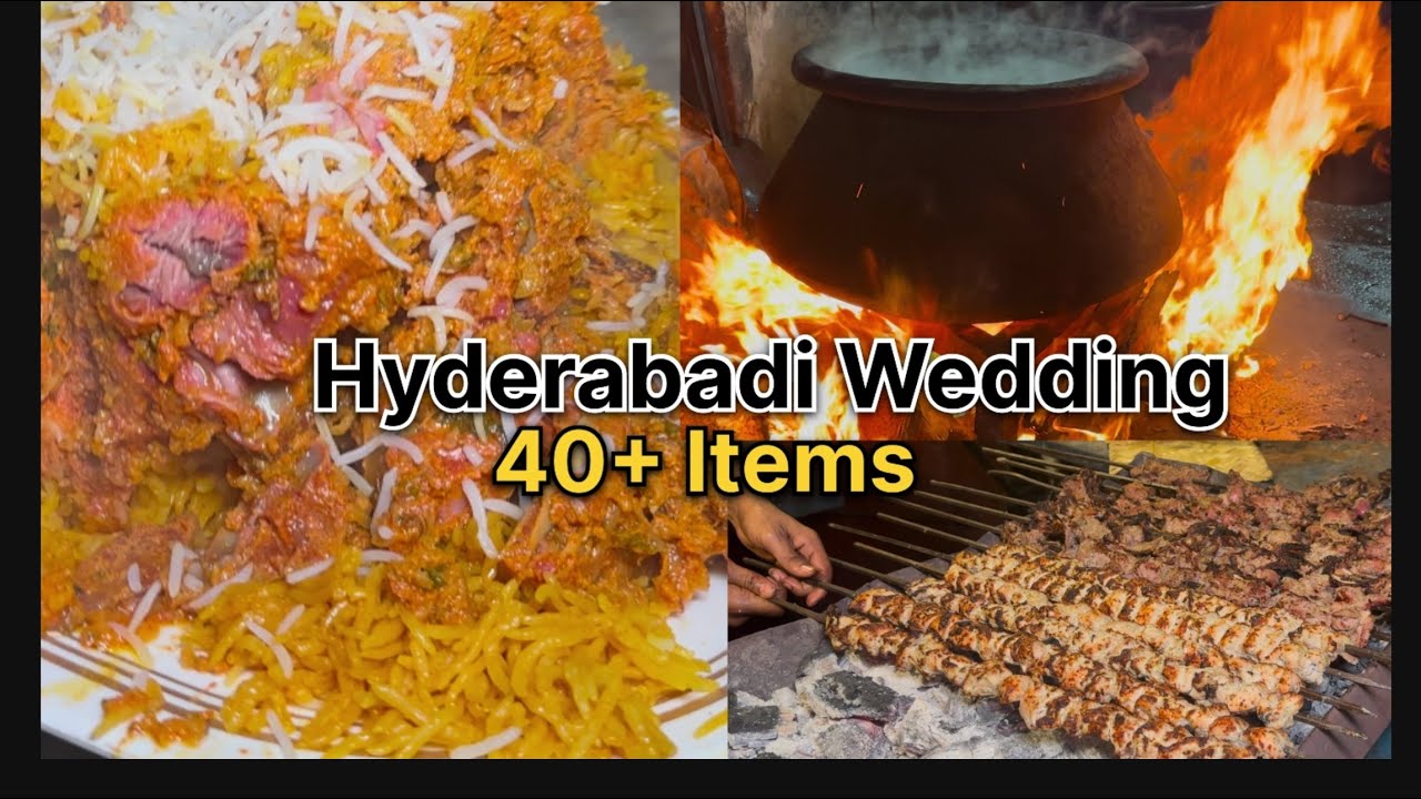 Most items record in a catering Menu for a wedding ceremony | 40+ items