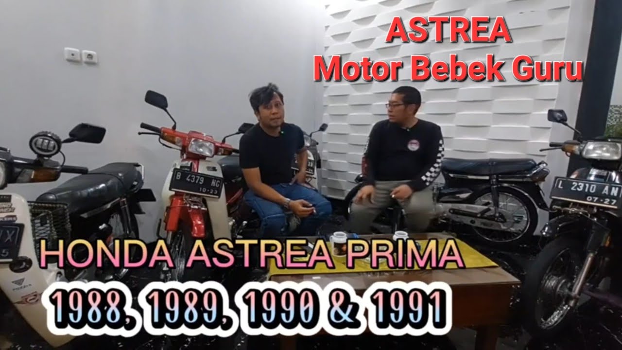 Pesona Motor Bebek Guru dan PNS 90an #astrea #hondaastreaprima #astreaprima