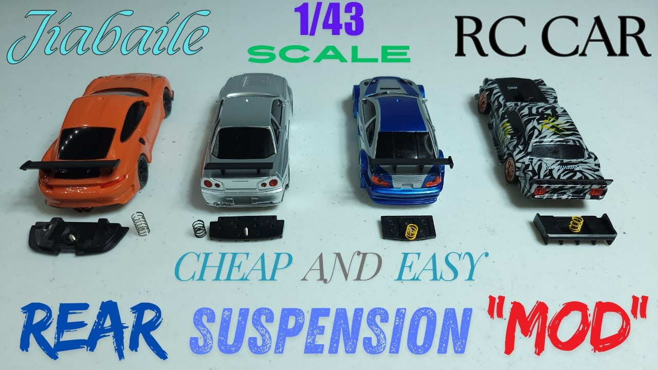 Jiabaile 1/43 Scale RC Car: Cheap and Easy Rear Suspension 