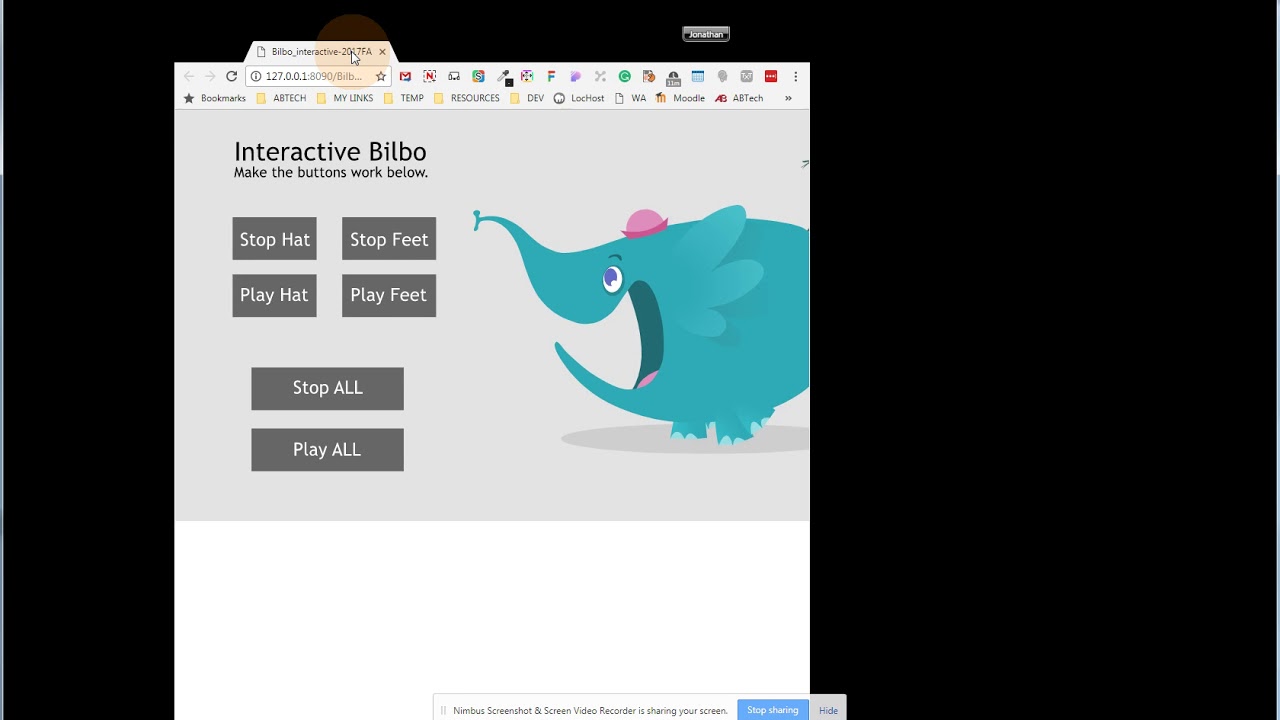 Interactive HTML5 Animation in Animate CC (Interactive Bilbo)