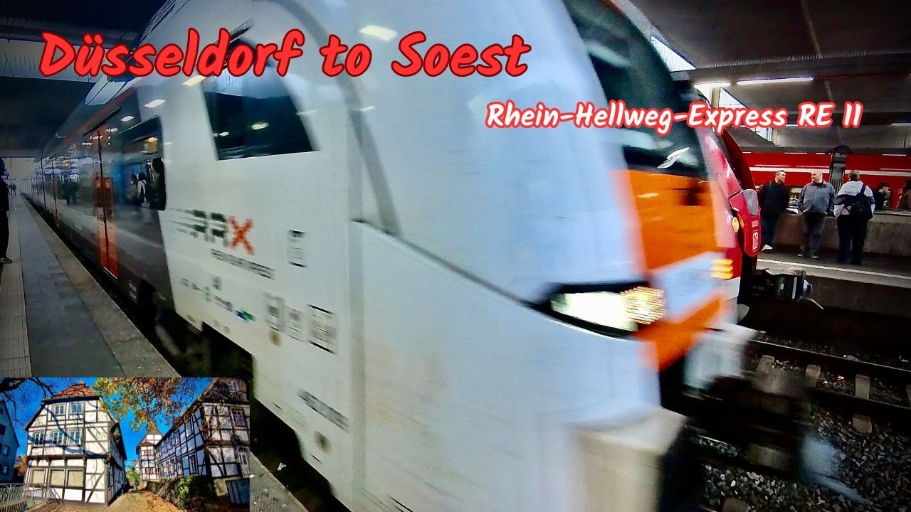 Düsseldorf to Soest on Deutsche Bahn Rhein-Hellweg-Express (Re11 RRX)|Regional trains in Germany