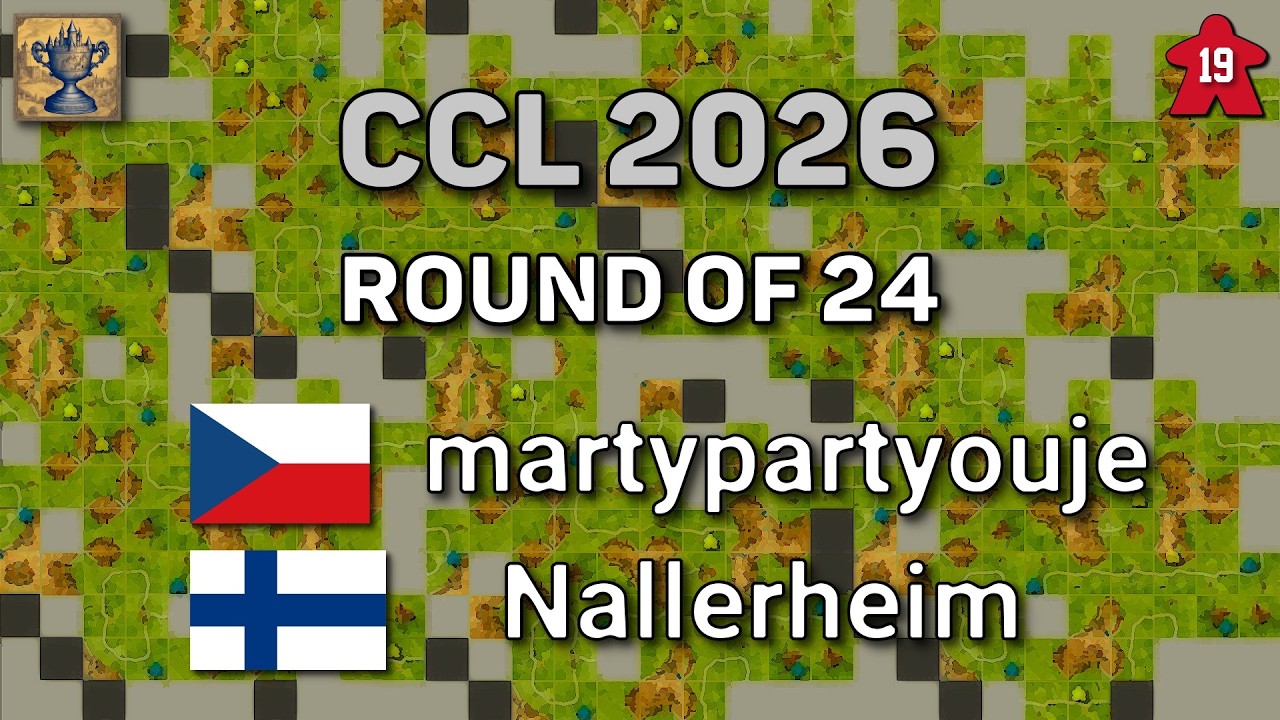 Carcassonne Champions League – Round of 24: martypartyouje – Nallerheim