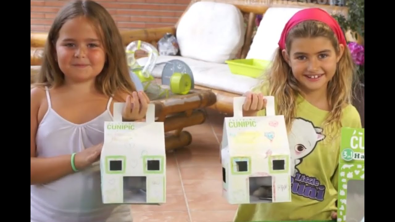 HÁMSTERS - La casita de tu hámster. Una casa coloreable que sirve como transportín y nido.