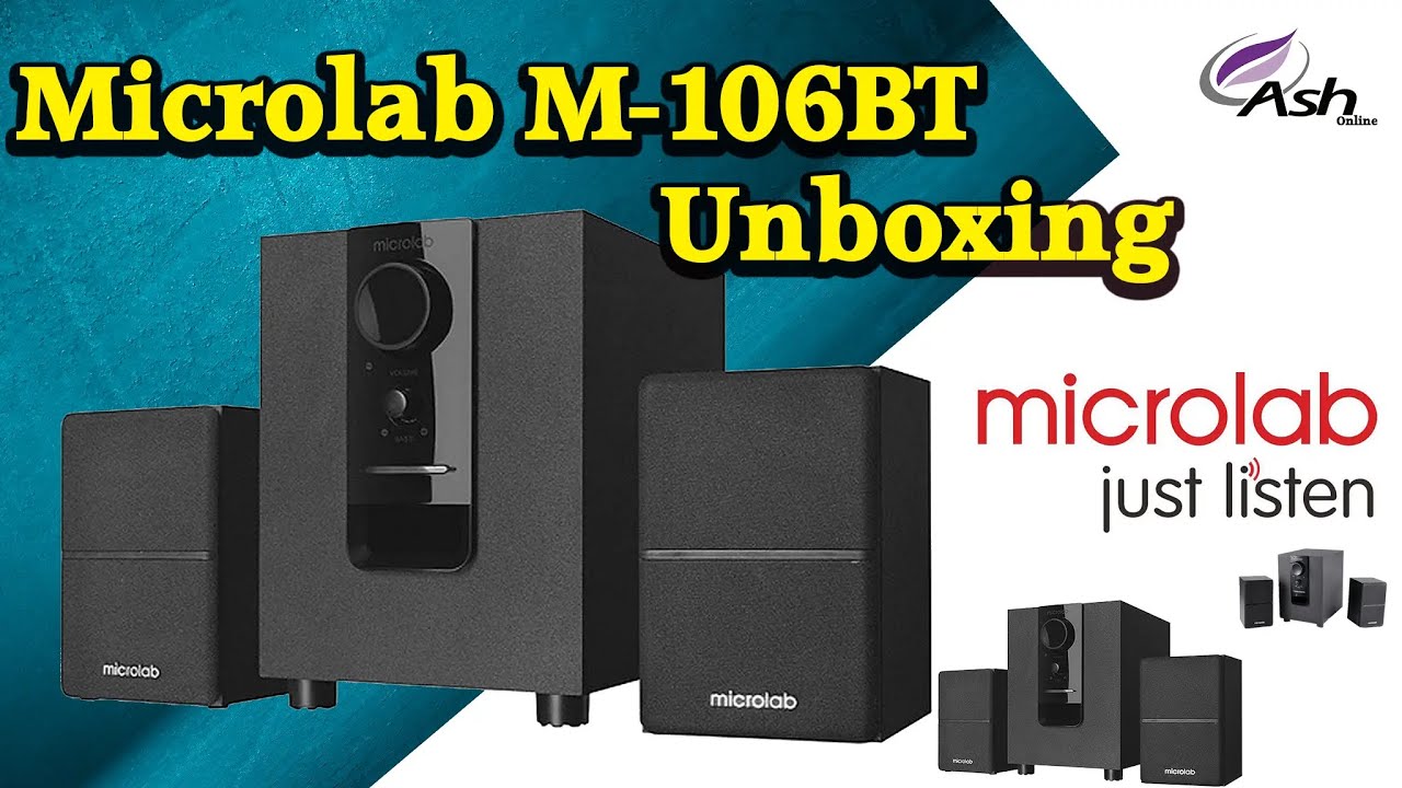Microlab M-106BT Introduction unboxing #microlab #subscribe #ash_online