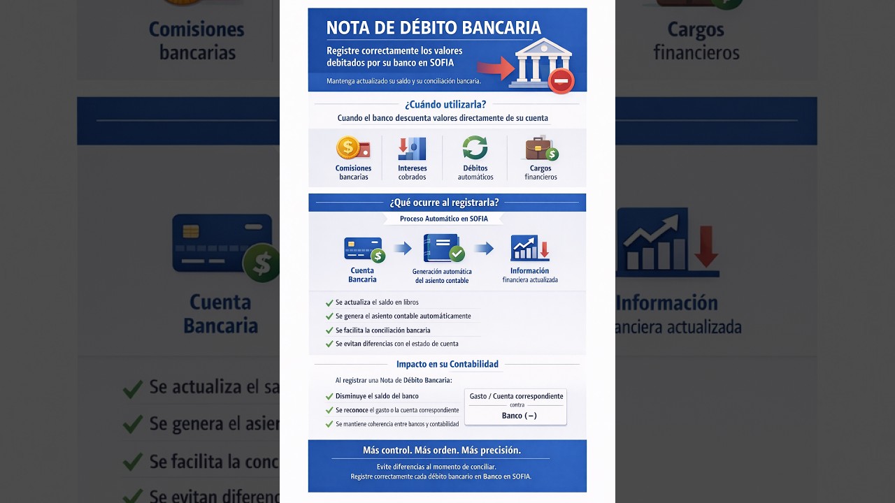 SOFIA Bancos Comprobantes de Debito Bancario