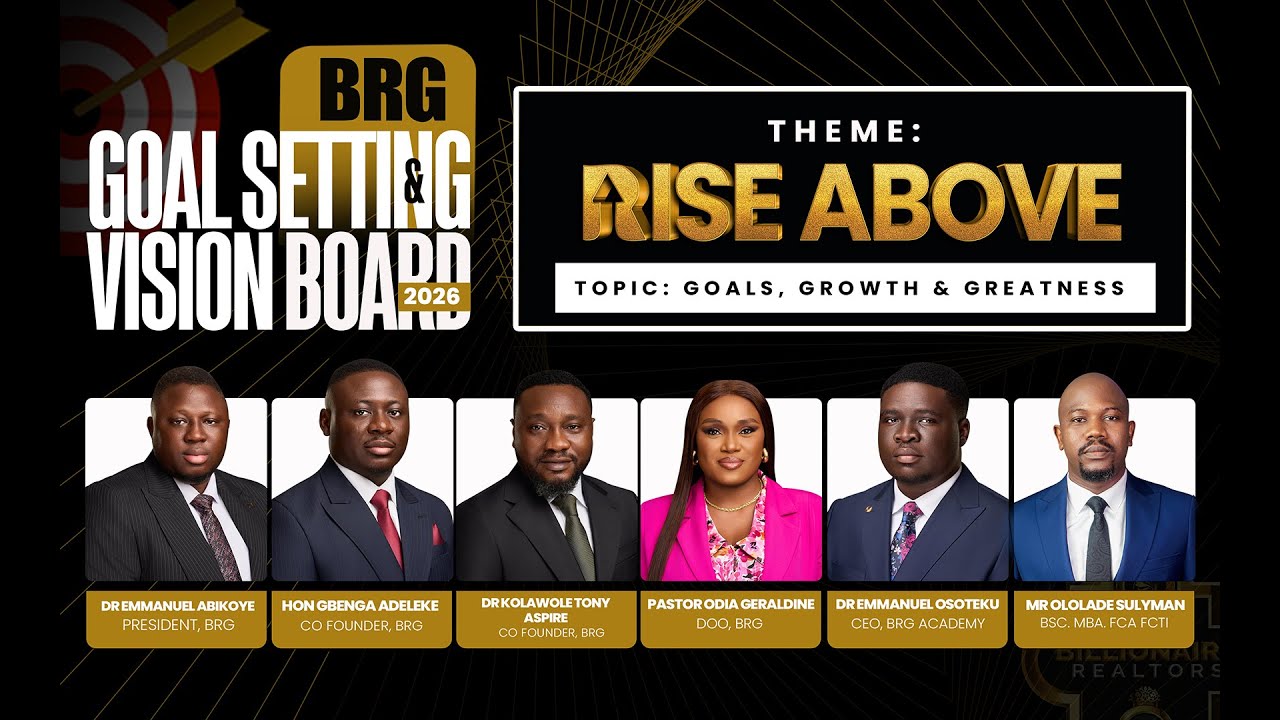 BRG 2026 VISION BOARD & GOAL SETTING