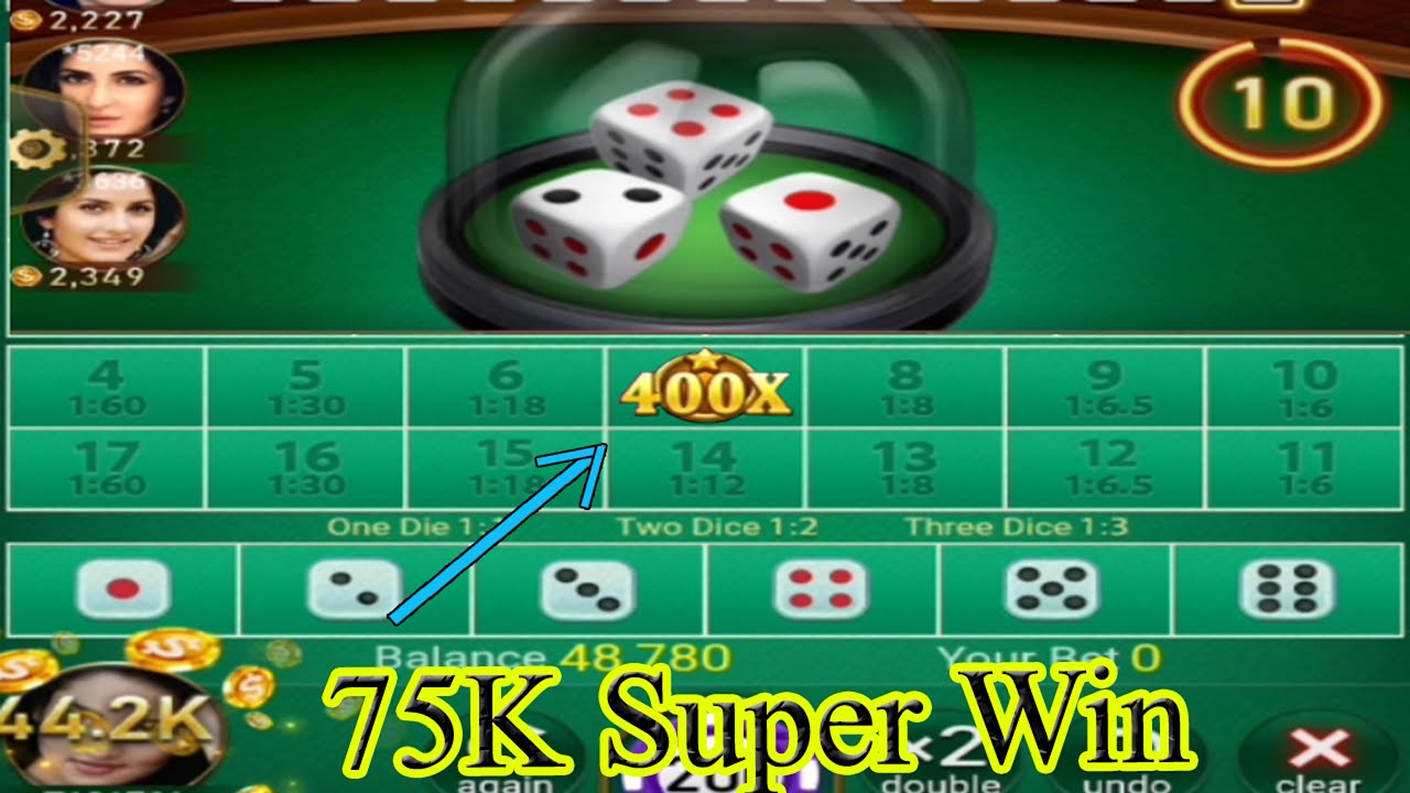 400X Got।। 75K Win sic bo game।। Slot Games।। 12 June 2025
