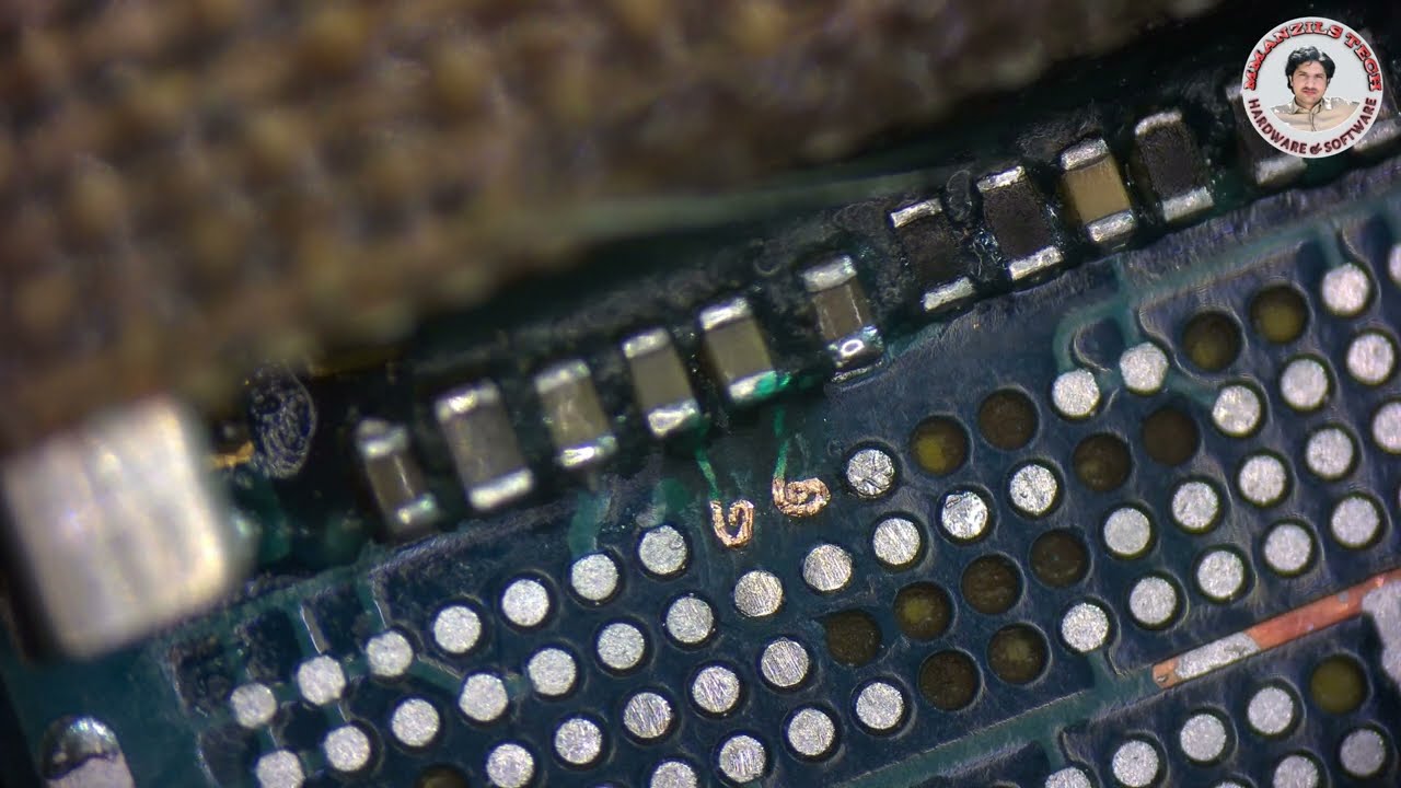 How To Repair IC missing Pads with wick wire