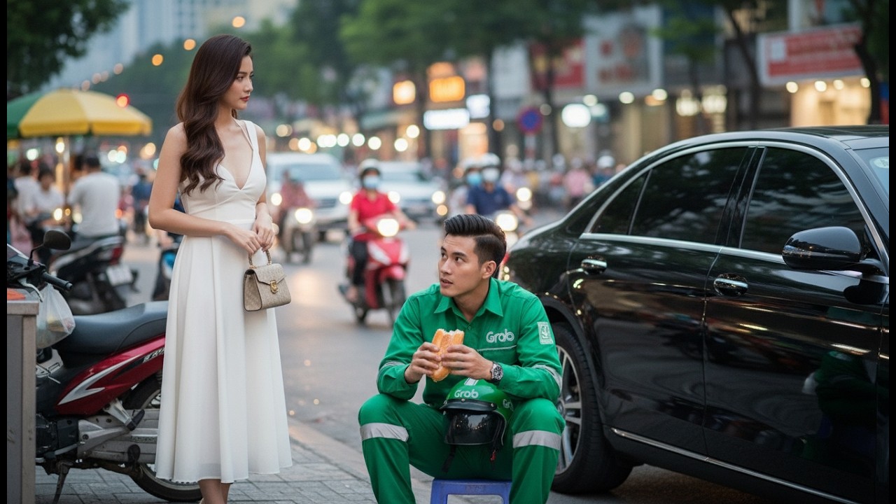 Anh Xe &Ocirc;m Ngồi Gặm B&aacute;nh M&igrave; B&ecirc;n Vỉa H&egrave;. Kh&ocirc;ng Ngờ Lọt V&agrave;o Mắt Xanh Của Nữ Chủ Tịch V&agrave; C&aacute;i Kết Khiến