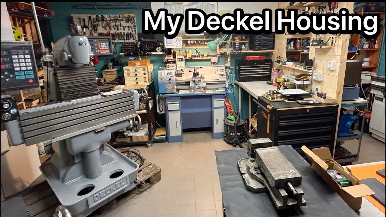 Il Mio piccolo Laboratorio di Meccanica di precisione  - My Deckel FP2 Housing- Home Shop Renovation