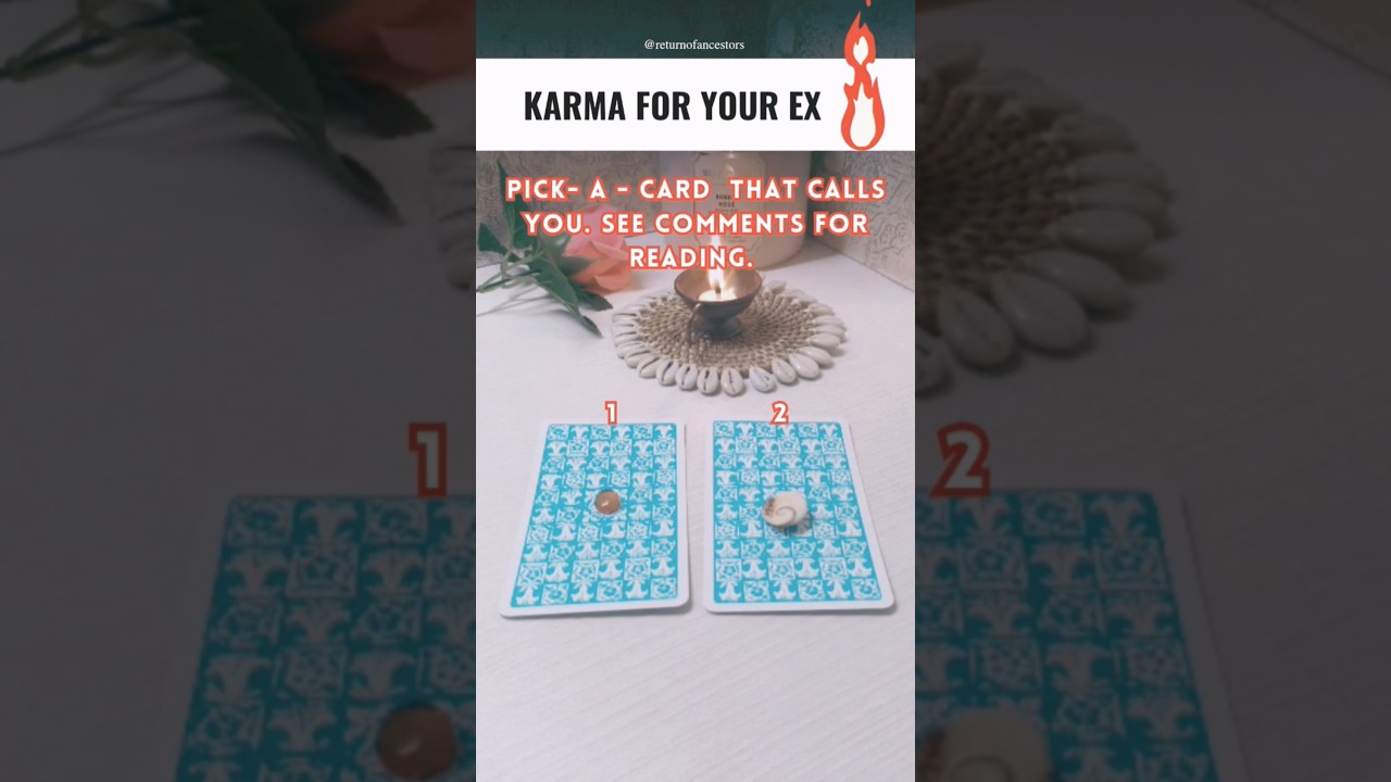 Pick a card 🔮What Karma is coming for your EX?  Love Tarot Reading #pickacard #tarotreading #tarot