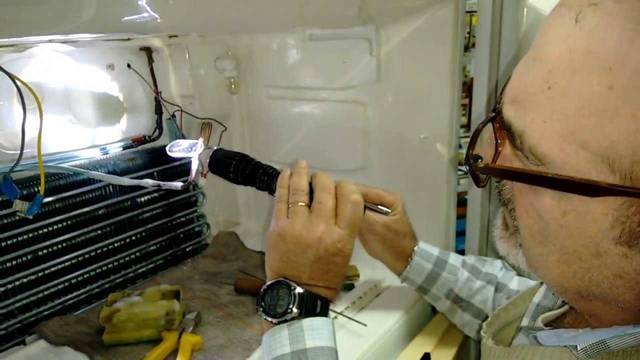 👉Soldadura en tubo capilar con micro autogena y varilla de simil plata. #refrigeracion