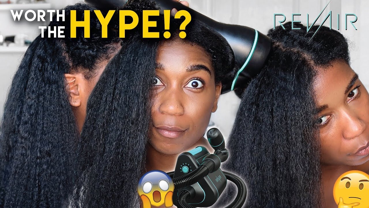 WORTH THE HYPE!? $400 Revair Reverse Hair Dryer on Type 4 Natural Hair - DETAILED REVIEW
